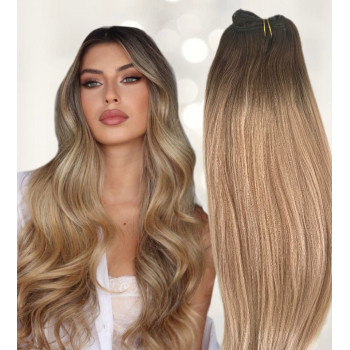Extensii Clip-on White Platinum Ombre #4/20
